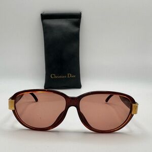 Vintage Christian Dior 2917A Optyl Sunglasses Austria Gold CD Logo With Case
